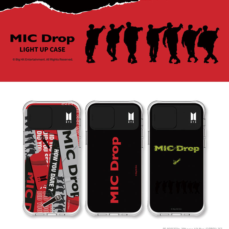 日本未入荷 BTS MIC DROP LIGHT UP CASE 防弾少年団 スマホケース iphone galaxy 韓国ファッション