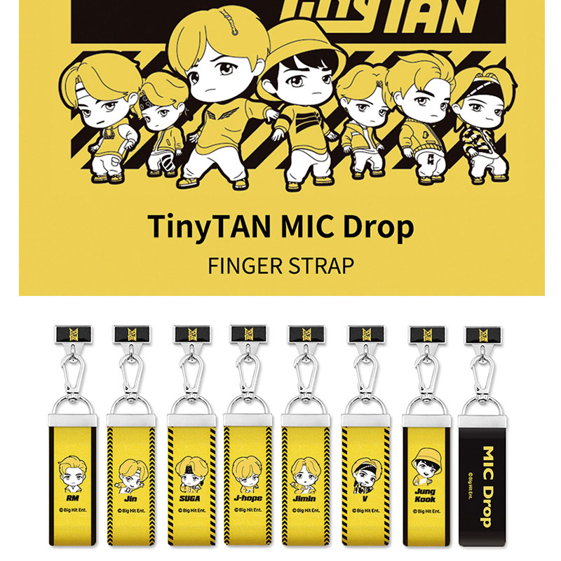 日本未入荷 BTS TINYTAN FINGER STRAP 防弾少年団 スマホホールドリング RMJINSUGAJ-hopeJIMINVJUNG KOOK