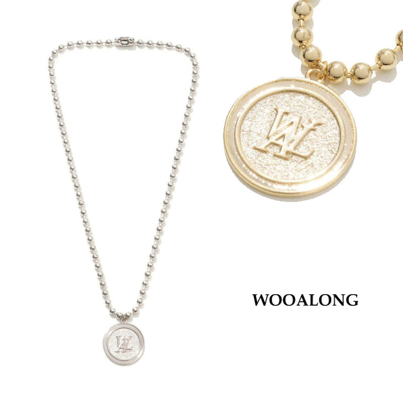 [WOOALONG] Signature ball chain necklace ウアロン シグネチャー ボール チェーン ネックレス レディース メンズ 韓国ファッション