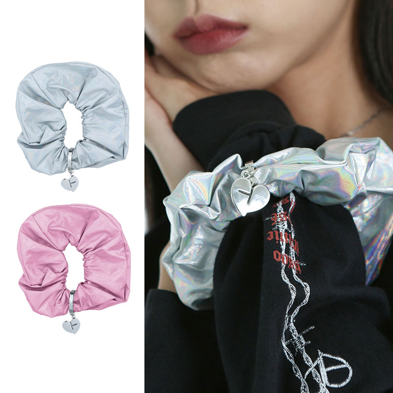 [H.Y.L.T] BLACKPINK METALLIC SCRUNCHIE 公式グッズ レディース メンズ 韓国ファッション