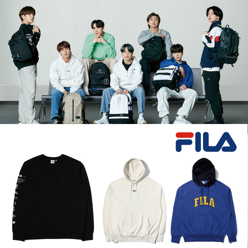 [FILA X BTS] 防弾少年団 着用 2021 New Beginning スウェット フード レディース メンズ 韓国ファッション