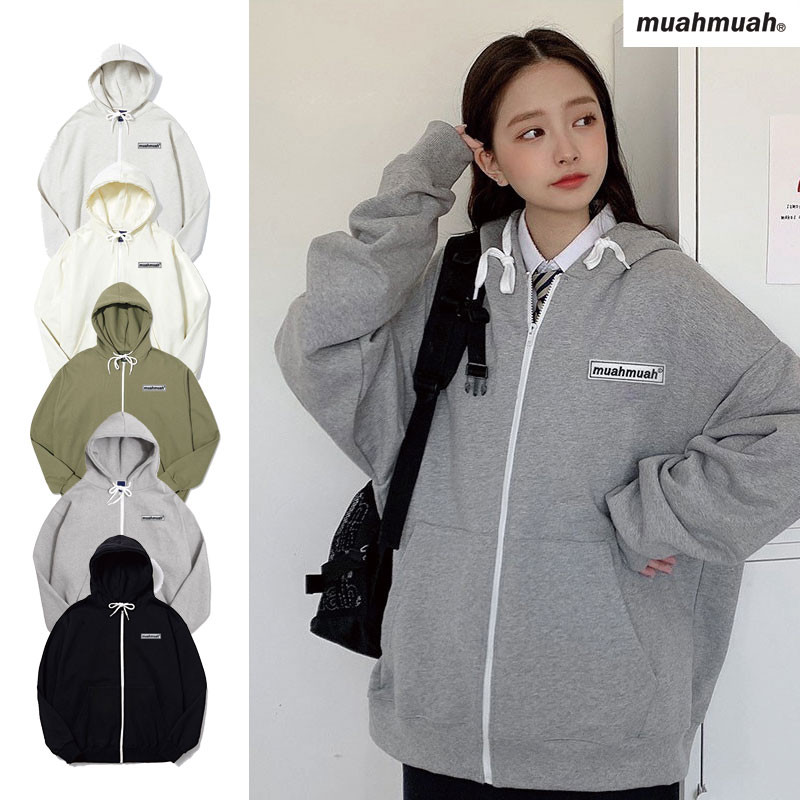 [MUAHMUAH] MUT21023 ムアムア アウター フード ジャケット パーカー レディース メンズ 韓国ファッション