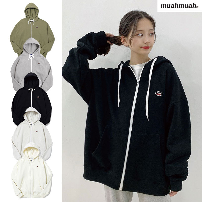 [MUAHMUAH] MUJK19009 ムアムア アウター フード ジャケット パーカー レディース メンズ 韓国ファッション