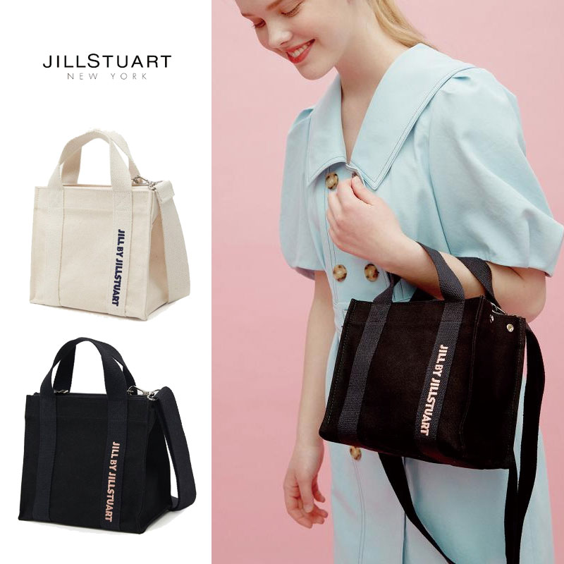 [JILLSTUART] JLBA1E30 ジルスチュアート キャンバス ショルダーバッグ トートバッグ デイリー バッグ レディース メンズ 韓国ファッション