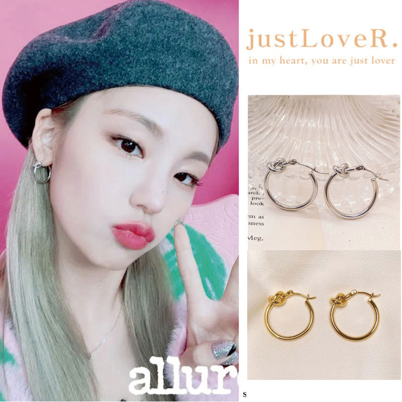 ITZY 着用 [justLoveR] 人気 l Ines Earrings ピアス レディース メンズ 韓国ファッション KPOPスタイル