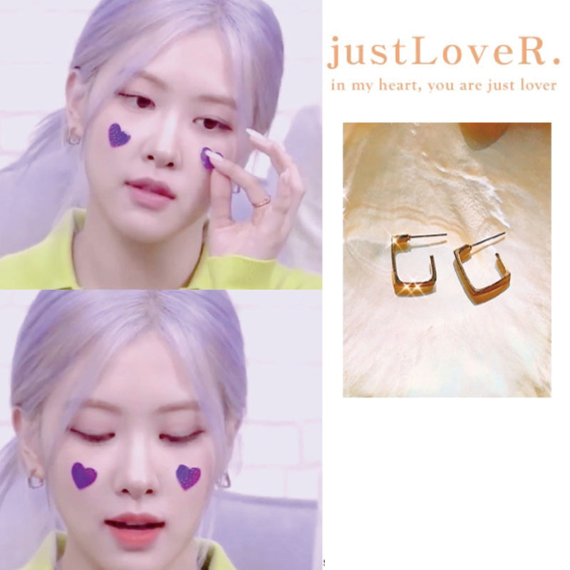 blackpink ロゼ 着用 [justLoveR] 人気 l Lorene Earrings ピアス レディース メンズ 韓国ファッション