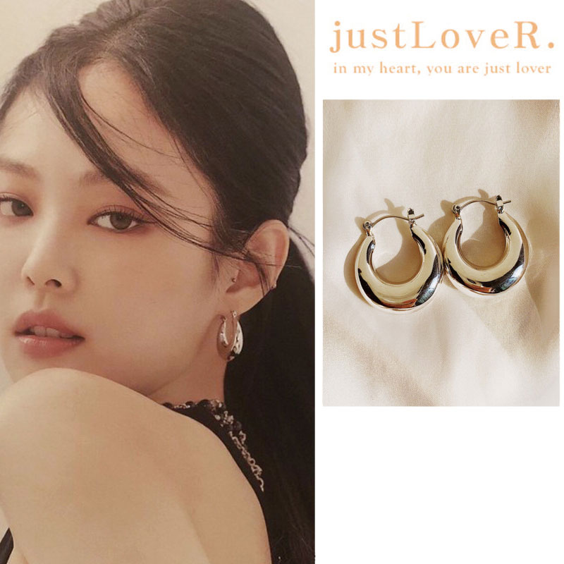 blackpink ジェニ 着用 [justLoveR] 人気  Amant Chubby Earrings ピアス レディース メンズ 韓国ファッション