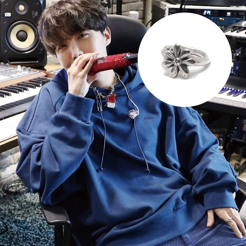 💜BTS J-hope 着用💜 [KUJAAN] 人気 Daisy Ring silver 925 リング レディース メンズ 韓国ファッション