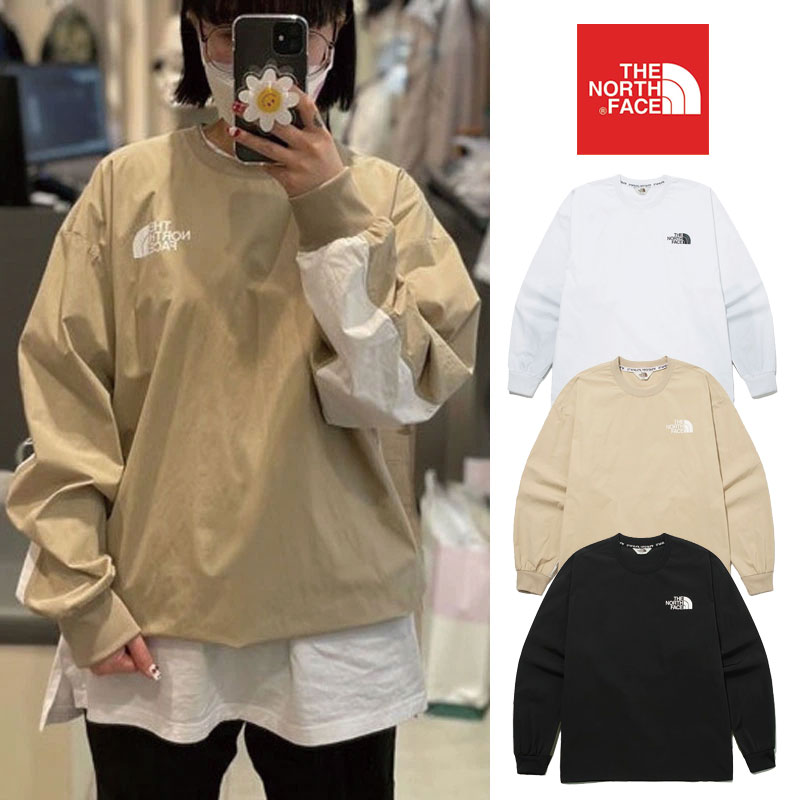 [THE NORTH FACE] ALBANY CREWNECK NM5MM04 ノースフェイス スウェット 長袖 Tシャツ レディース メンズ 韓国ファッション