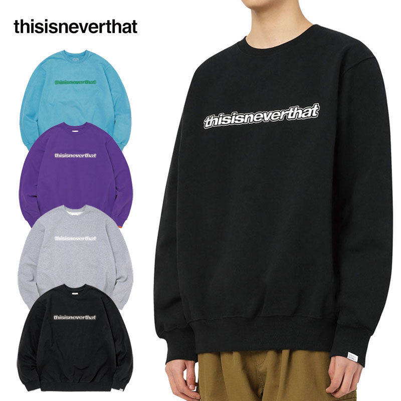 [thisisneverthat] ESP-Logo Crewneck ディスイズネバーザット スウェット レディース メンズ 韓国ファッション