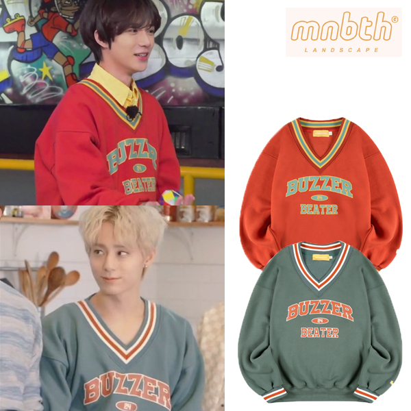 [MAINBOOTH] TXT ボムギュ ONEUS ファヌン 着用❤️ メインブース Buzzer Beater Sweatshirt　トレーナー 韓国 K-POP オーバーサイズ