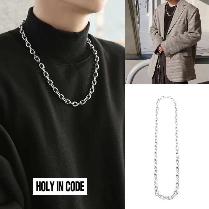 [HOLY IN CODE] NO.7387 CHAIN NECKLACE ホーリーインコード 人気 チェイン ネックレス レディース メンズ 韓国ファッション  전체길이