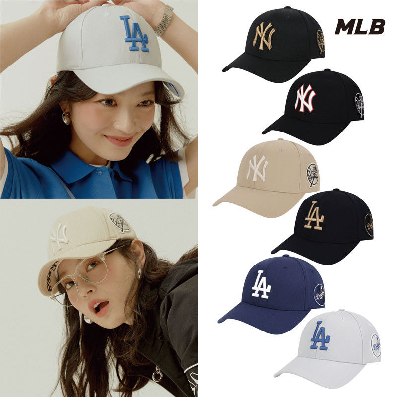 [MLB] CIRCLE STAMP STRUCTURED BALL CAP 32CP16111 エムエルビー キャップ 帽子 レディース メンズ  韓国ファッション