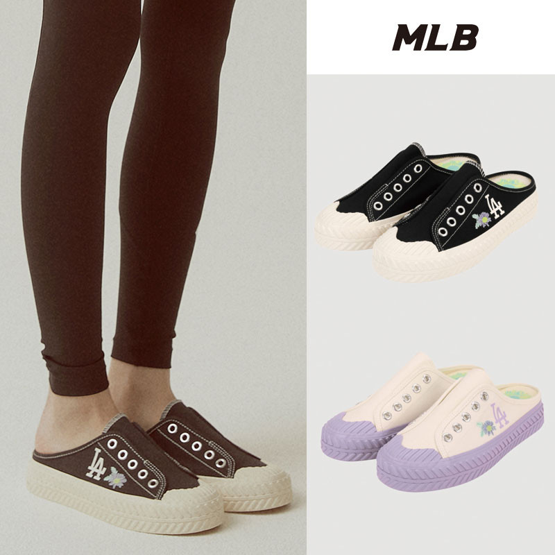 [MLB Korea] PLAYBALL FLOWER MULE 32SHSF111 エムエルビー ミュール サンダル レディース メンズ 韓国ファッション