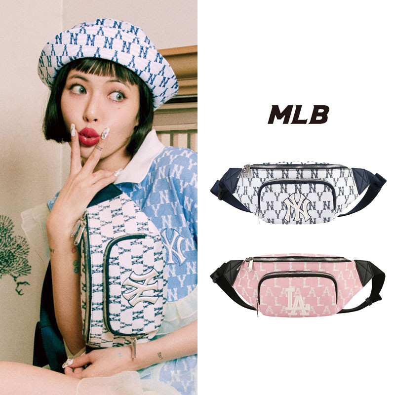 [MLB Korea] MONOGRAM CRAYON HIP SACK 32BGCR111 エムエルビー ボディーバック レディース メンズ 韓国ファッション