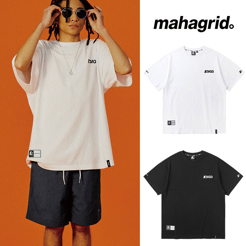 [MAHAGRID] WSTR6PDSSZ07 STR X MGD REF LOGO TS マハグリッド 半袖 Tシャツ レディース メンズ 韓国ファッション