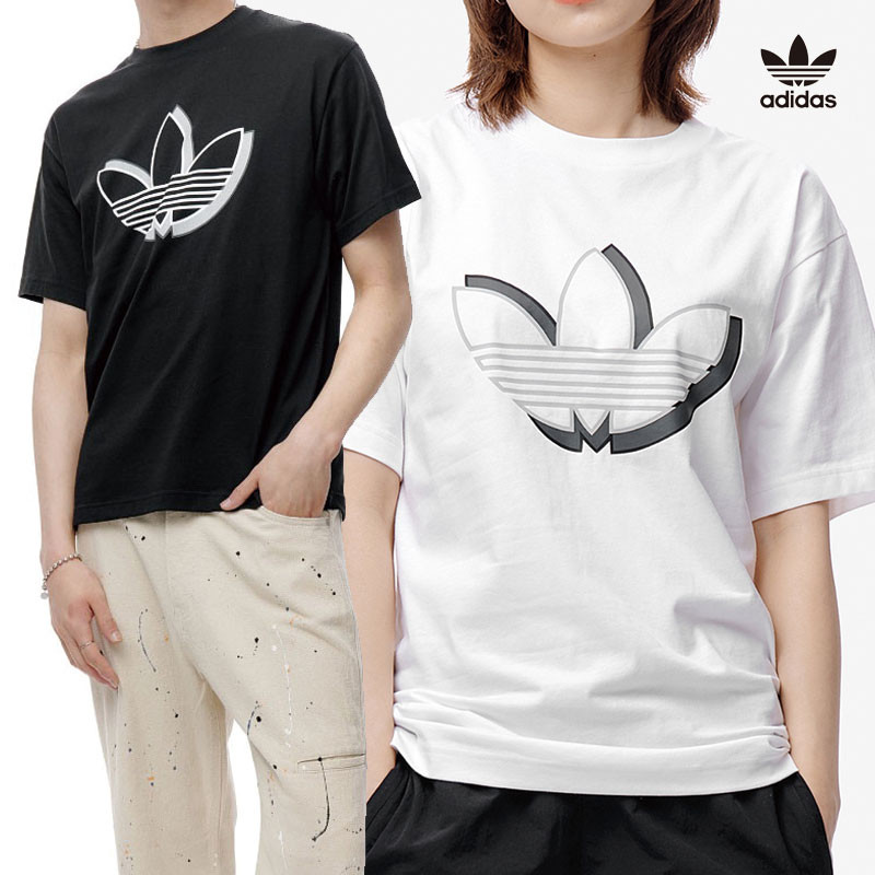 [ADIDAS] SHADOW TEE アディダス 半袖 Tシャツ レディース メンズ 韓国ファッション FU6003/FU6002 
