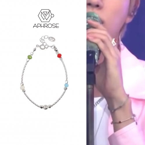 [APHROSE]BTS JIN 着用ペルソナ ボールビードパイプ ブレスレット マルチシルバー 2021 bts muster